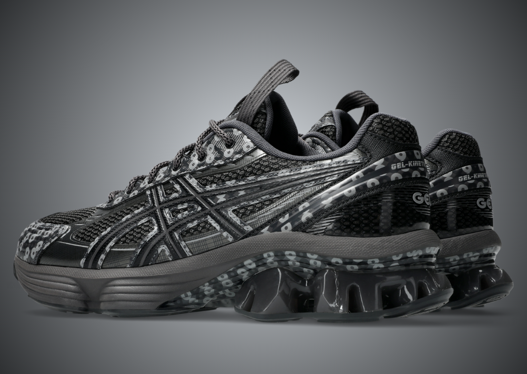 Kiko Kostadinov x Asics US7-S Gel-Kinetic Fluent Black - Heel Angle