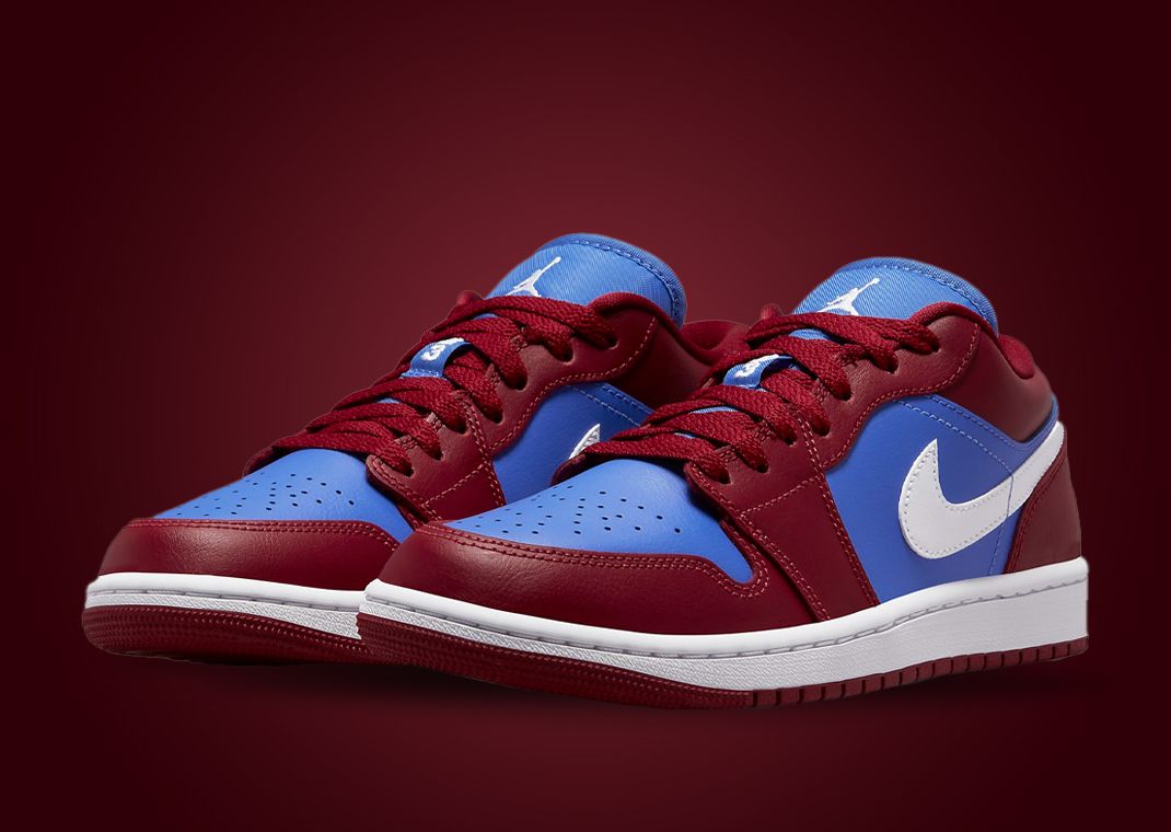 Air Jordan 1 Low "Pomegranate Medium Blue" (W)