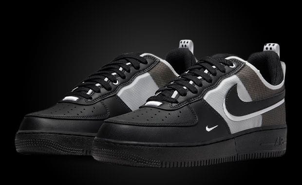 Black And White Shades Appear On This Nike Air Force 1 React