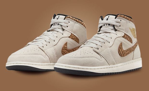 Elephant Print Stampedes Towards The Air Jordan 1 Mid SE