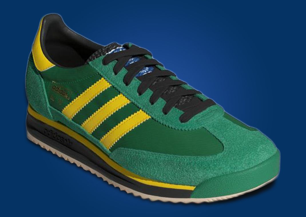 adidas SL 72 Green Yellow Angle