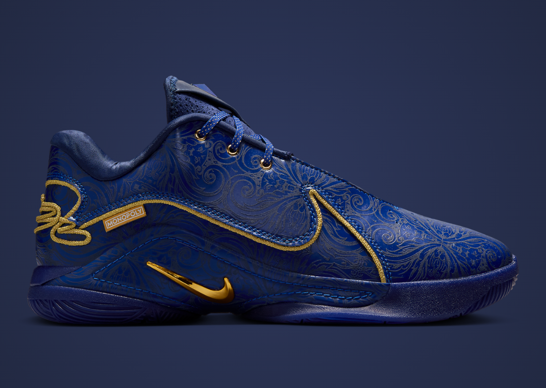 Monopoly x Nike LeBron 22 Deep Royal Blue Lateral