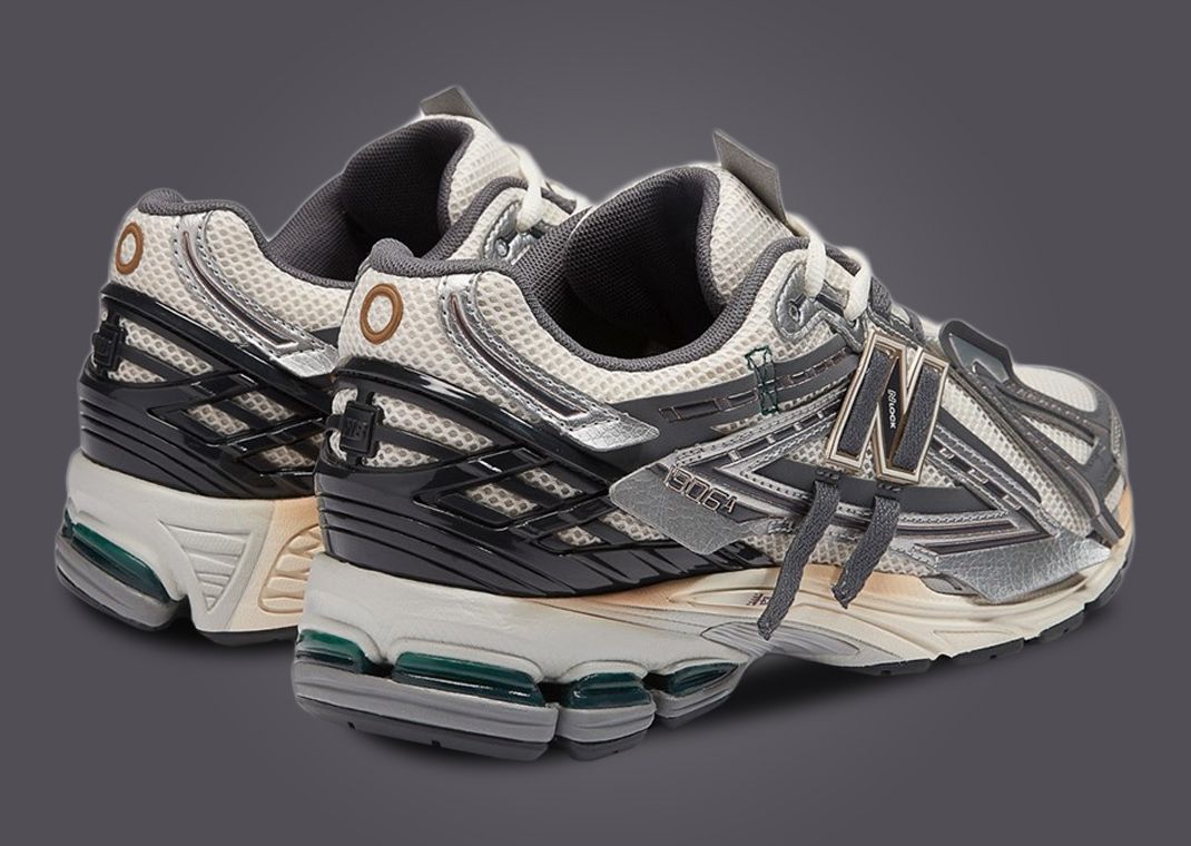 New Balance 1906A Sea Salt Metallic Silver Heel Angle