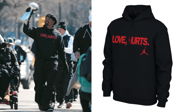 Jalen Hurts' Love, Hurts Jordan Hoodie