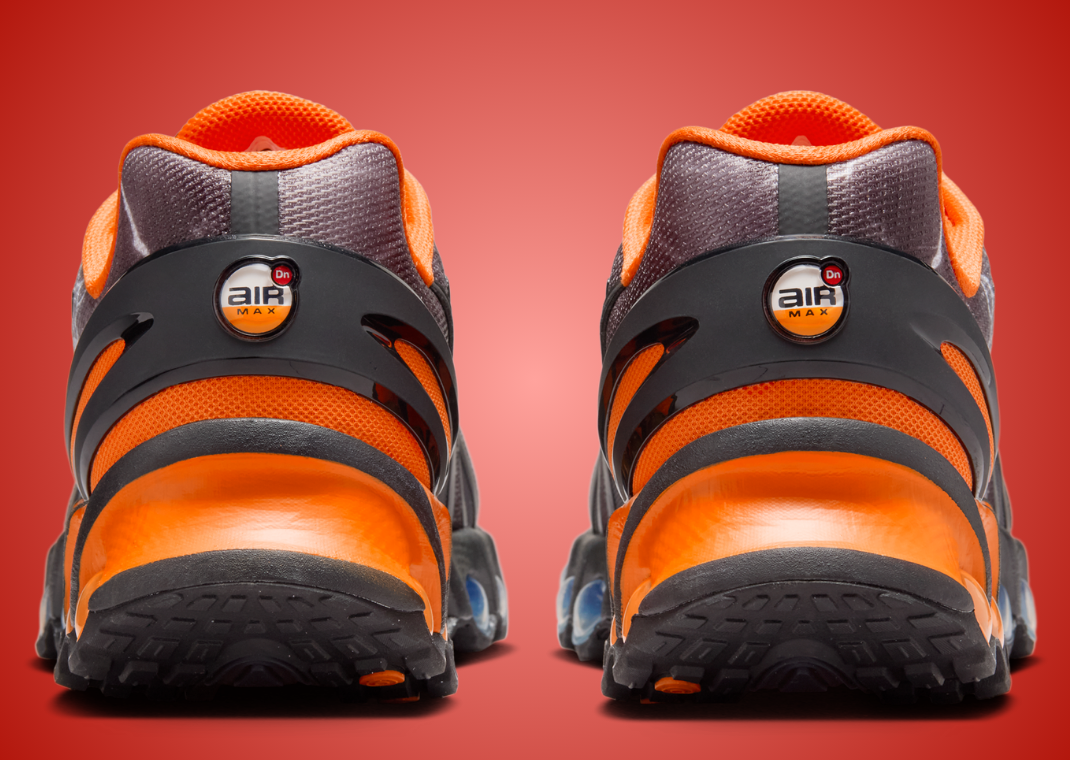 Palace x Nike Air Max DN8 Black Safety Orange Heel