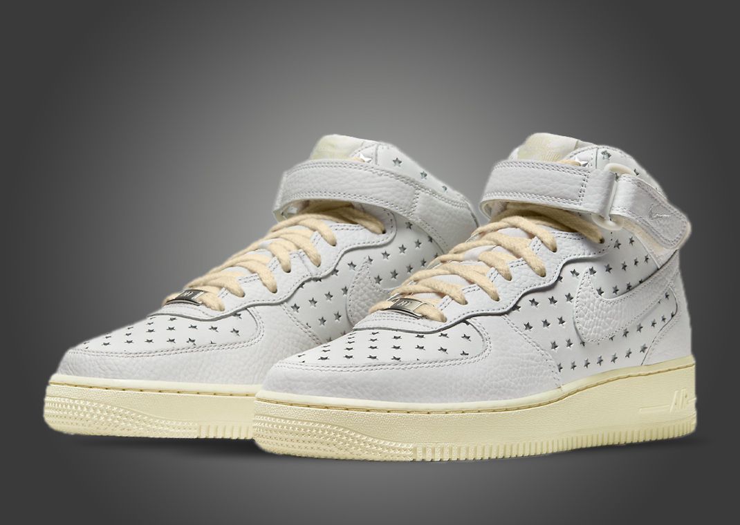 Nike Air Force 1 Mid "Star Perfs" White