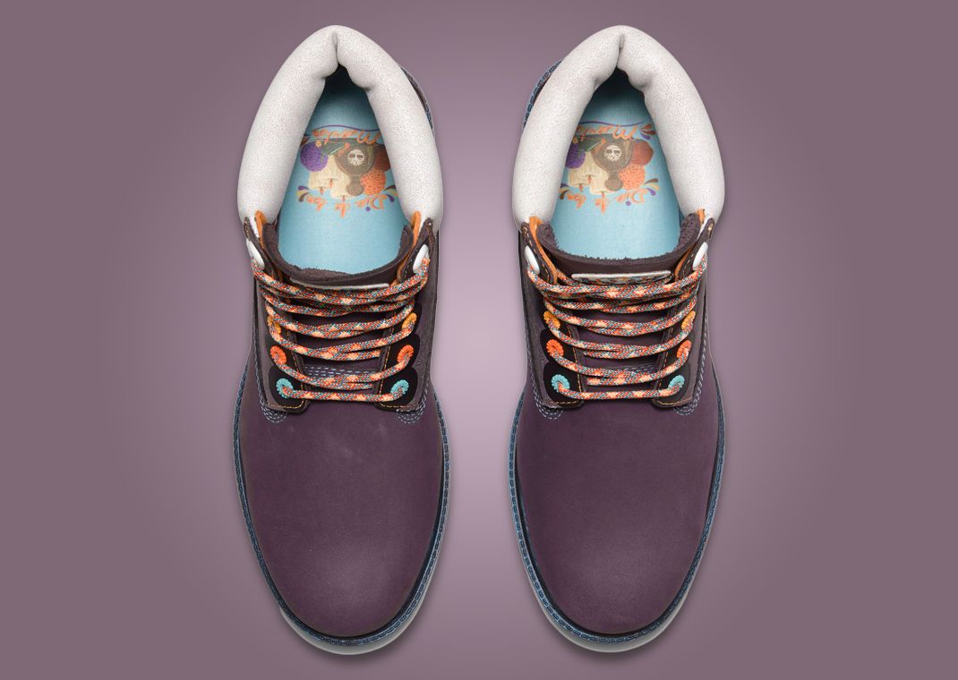 Timberland 6-Inch Waterproof Boot Día de Muertos Insole