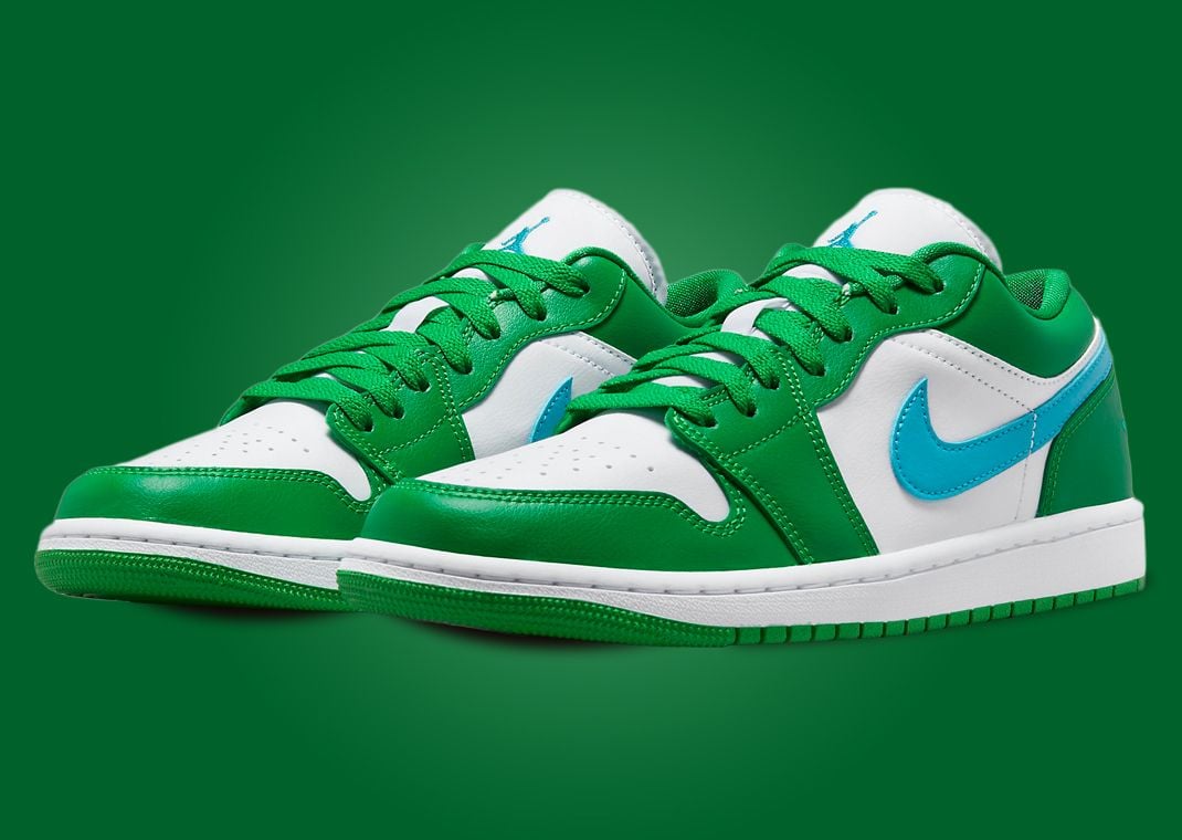 Air Jordan 1 Low "Lucky Green Aquatone" (W)