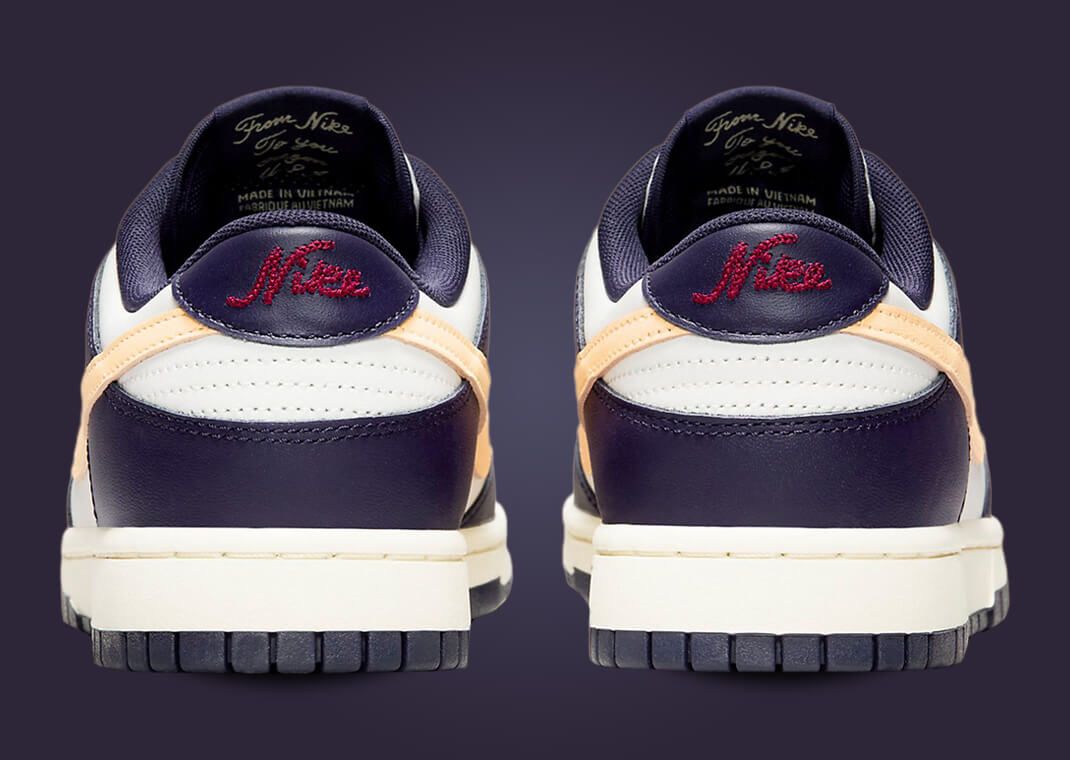 Nike Dunk Low Midnight Navy Pale Vanilla Back