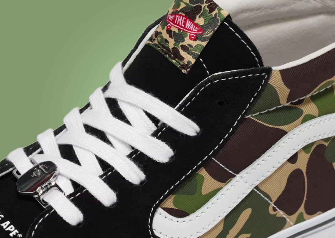 BAPE x Vans Sk8-Mid Detail