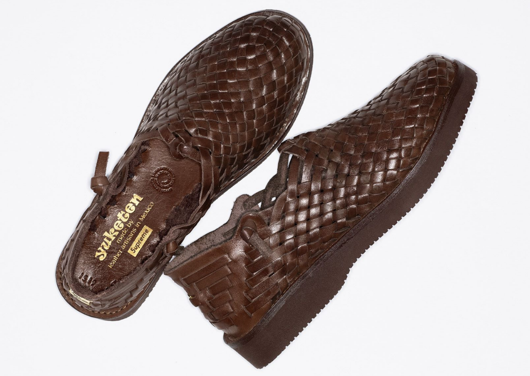 Supreme's Latest Footwear Collab Taps Yuketen for Woven Leather
