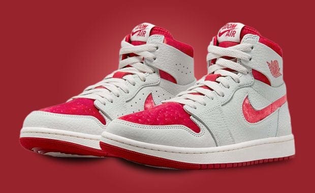 Romantic Red Velvet Wraps Around The Air Jordan 1 High Zoom CMFT 2 Valentine's Day