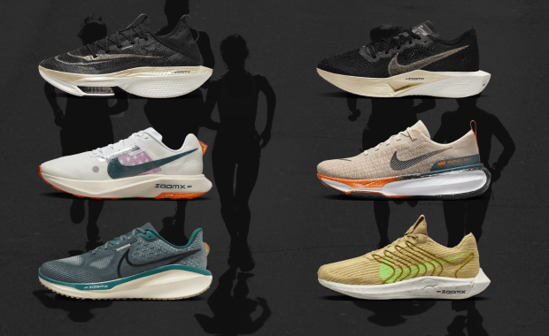Graphic Showcasing Nike Running Sneakers