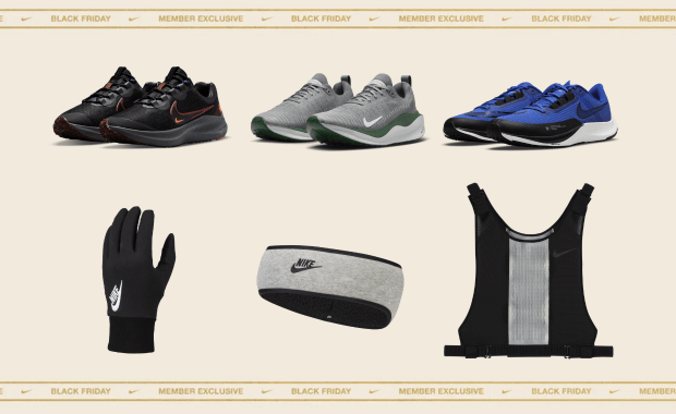 Graphic Showcasing Select Nike Running Gear On Sale