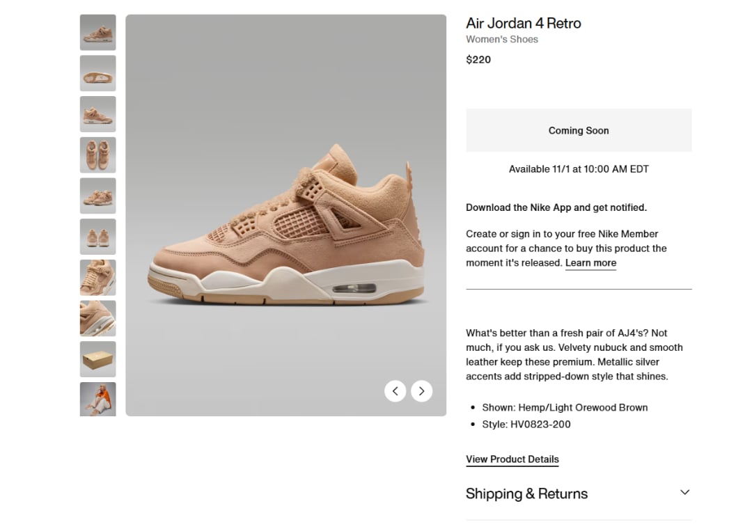 Air Jordan 4 Retro Cozy Girl (W)