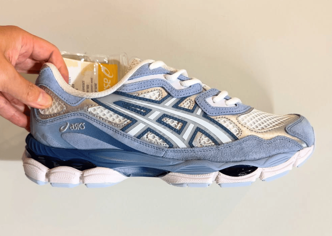 美品 ASICS GEL-NYC atmos limited color Japanese Sneaker Legends atmos Tease an Icy Blue Asics Gel-NYC