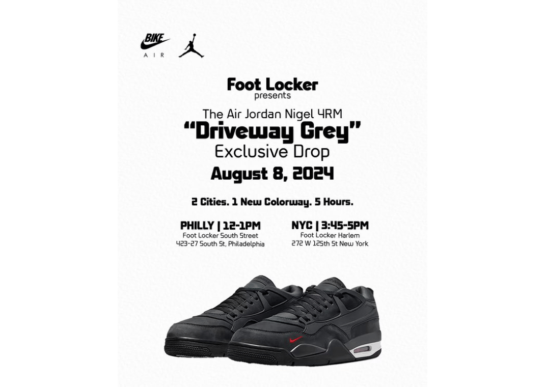Foot Locker in-store drop schedule