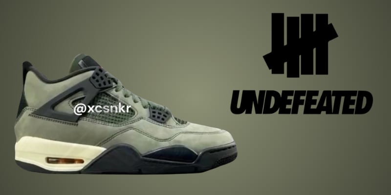 Two Versions of the Undefeated x Air Jordan 4 Drop This Summer