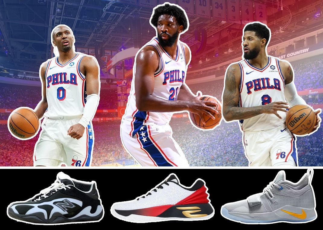 Tyrese Maxey, Joel Embiid, Paul George