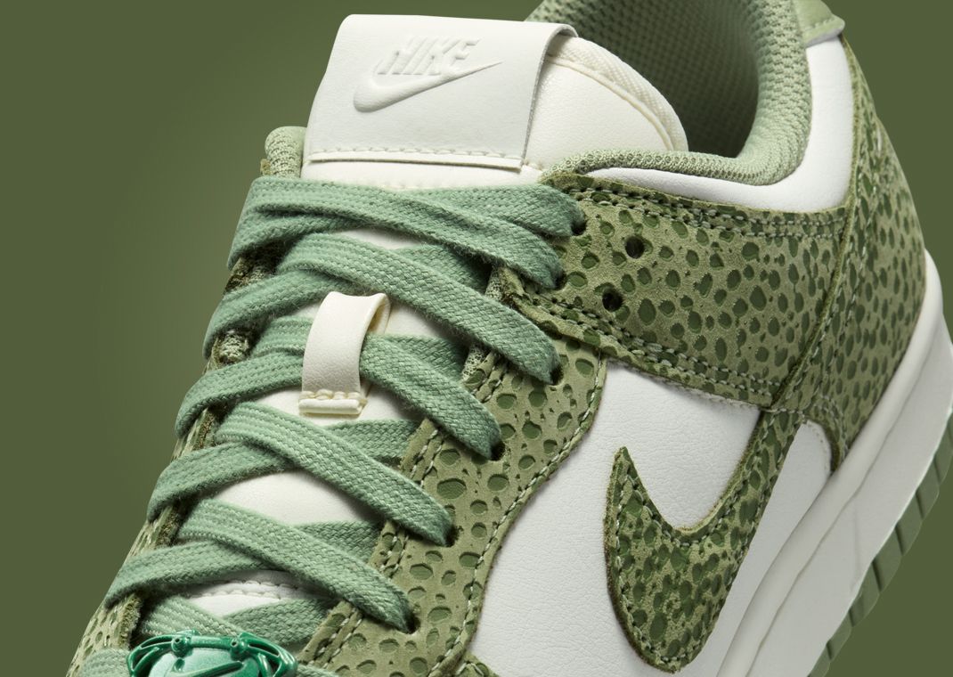 Nike Dunk Low Safari Print Honeydew (W) Tongue