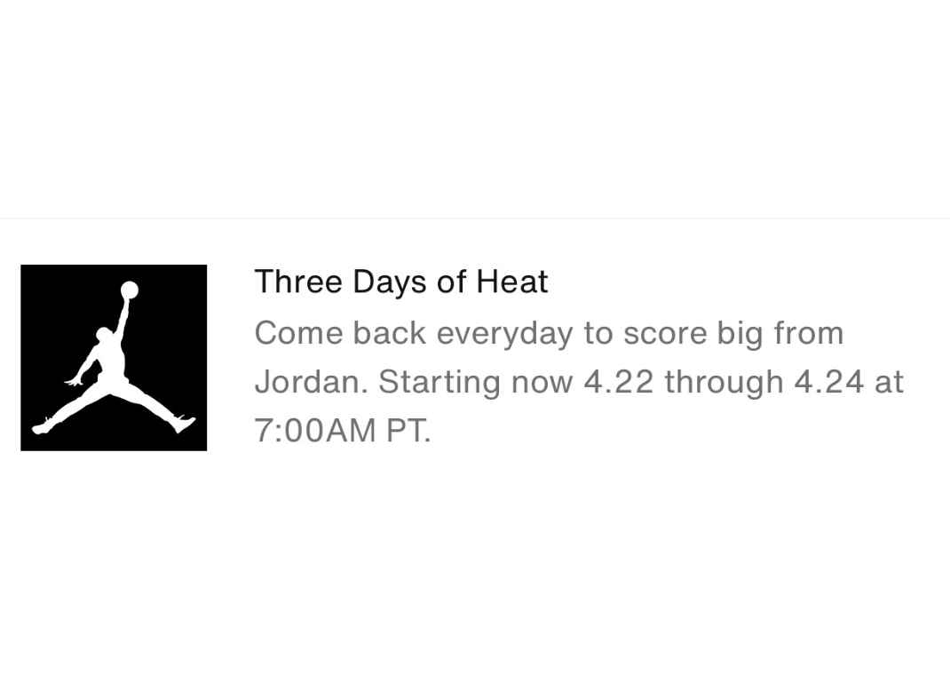 Jordan Brand's "3 Days of Heat" Announcement