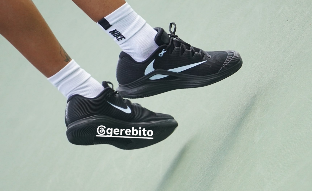 Carlos Alcaraz Debuts a Travis Scott x Nike Zoom Vapor 12 HC in Black and White