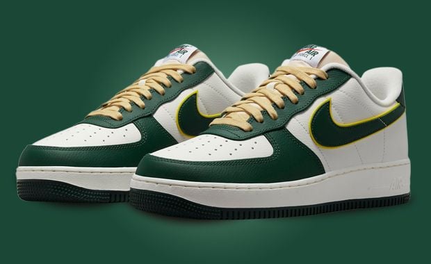 Green and gold air force ones online