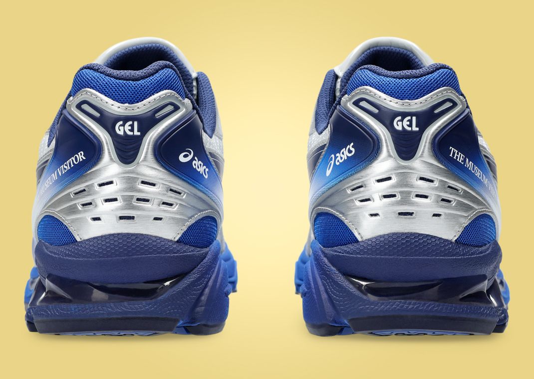 The Museum Visitor x Asics Gel-Kayano 14 Silver Blue Heel
