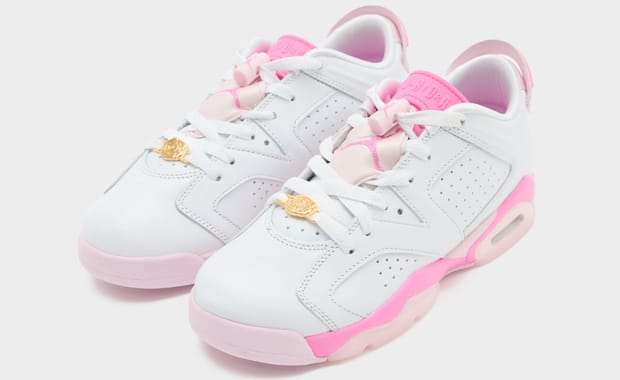 Every Rose Has Its Thorns: Jordan adds a Gold Rose Dubrae to a Pink and White Air Jordan 6 Low