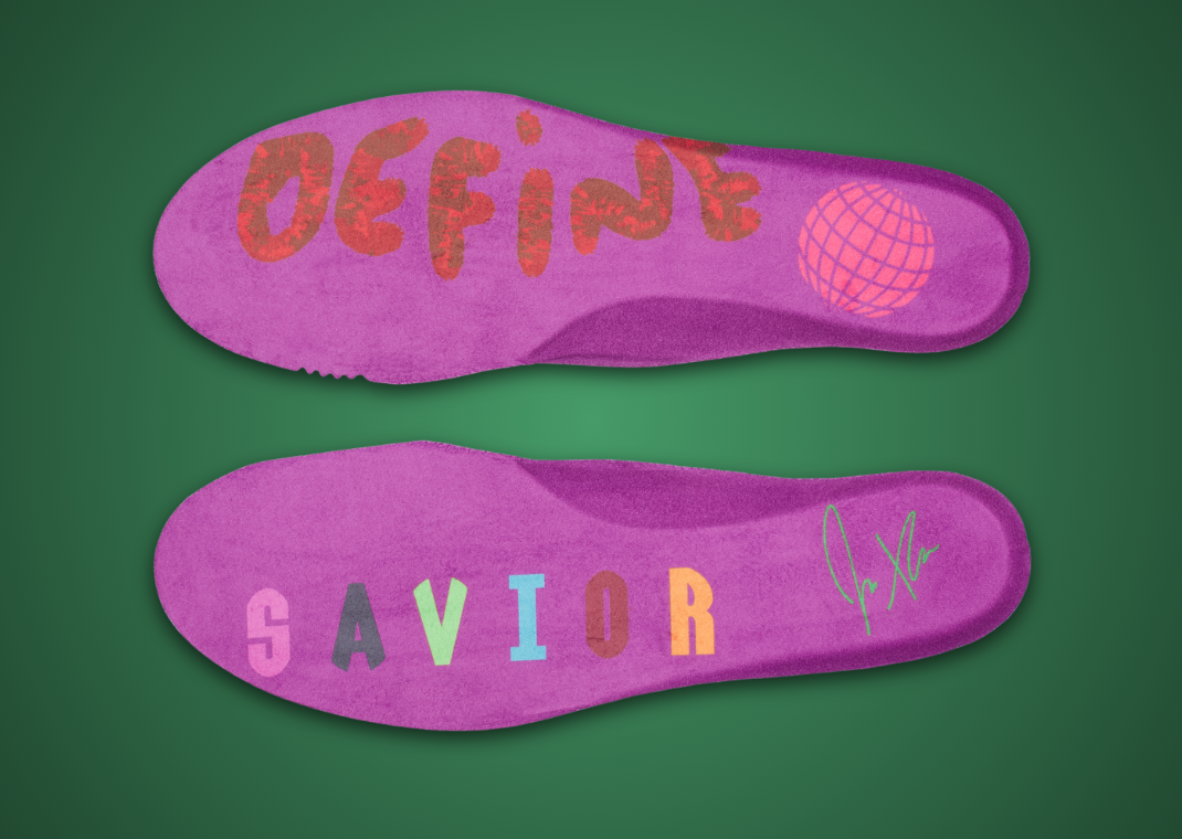Jae Tips x Saucony ProGrid Triumph 4 Flowers Grow Uptown Perilla Insole