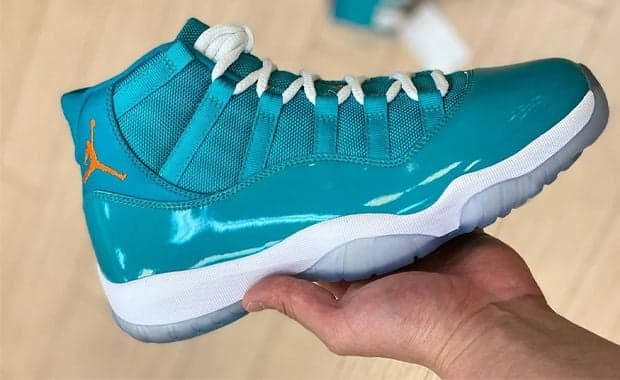 The Air Jordan 11 Surfaces In Miami Dolphins Colors