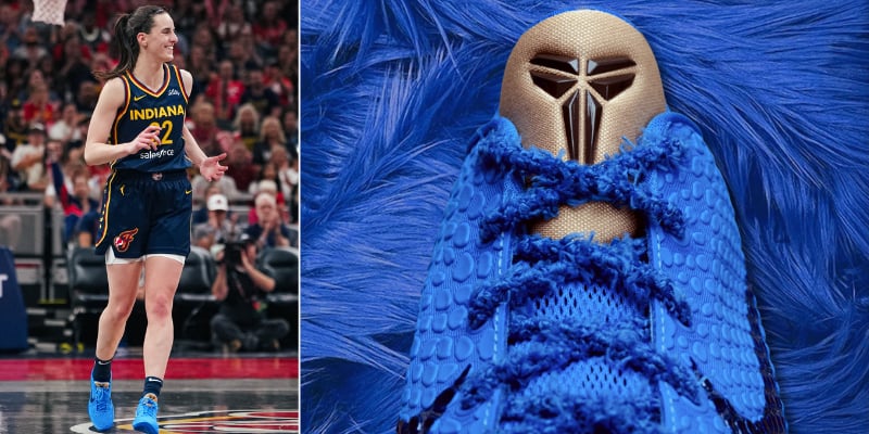 Detailed Look at Caitlin Clark's Nike Kobe 6 Protro Cookie Monster PE