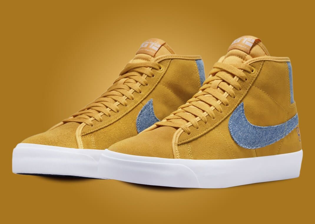 Grant Taylor x Nike SB Zoom Blazer Mid Pro GT University Gold