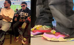 J. Balvin Debuted a New Air Jordan 4 Collab Colorway at the Super Bowl