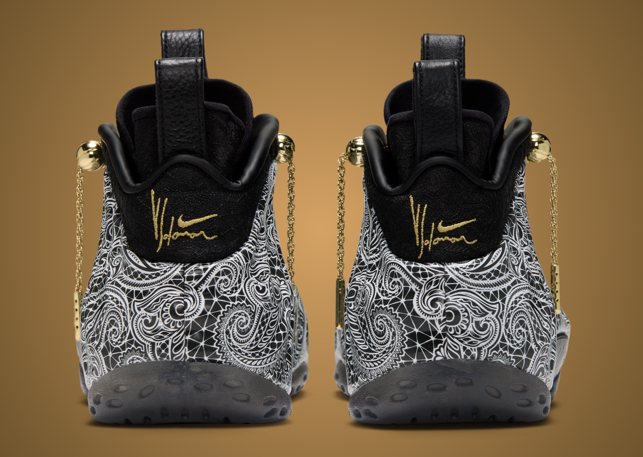 Victor Solomon x Nike Air Foamposite One Black - Back
