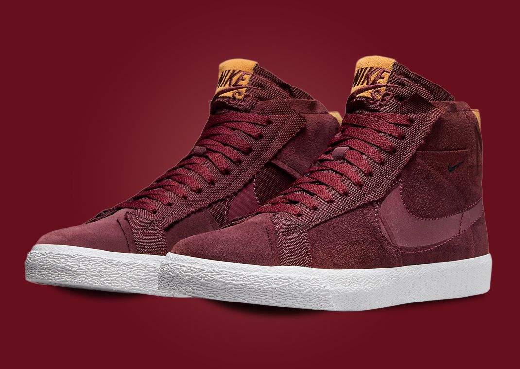 Nike SB Zoom Blazer Mid Patchwork Night Maroon