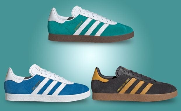 Liverpool, Manchester United, and Real Madrid’s Third Kits are Honored on These adidas Gazelles