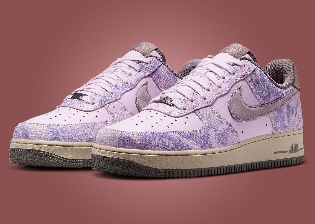 NIKE ☆ Air Force 1 ‘07 LV8 ‘Pink Snakeskin’ The Nike Air Force 1 Low Snakeskin Pack is Available Now