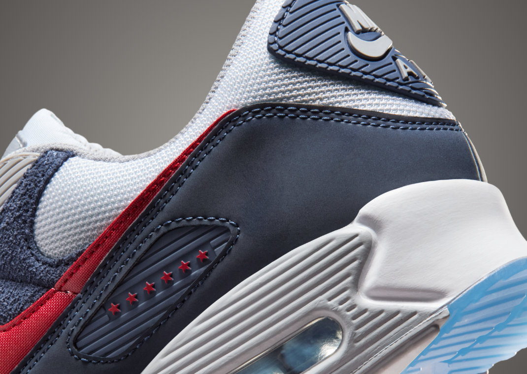 NFL x Nike Air Max 90 Patriots Heel Detail