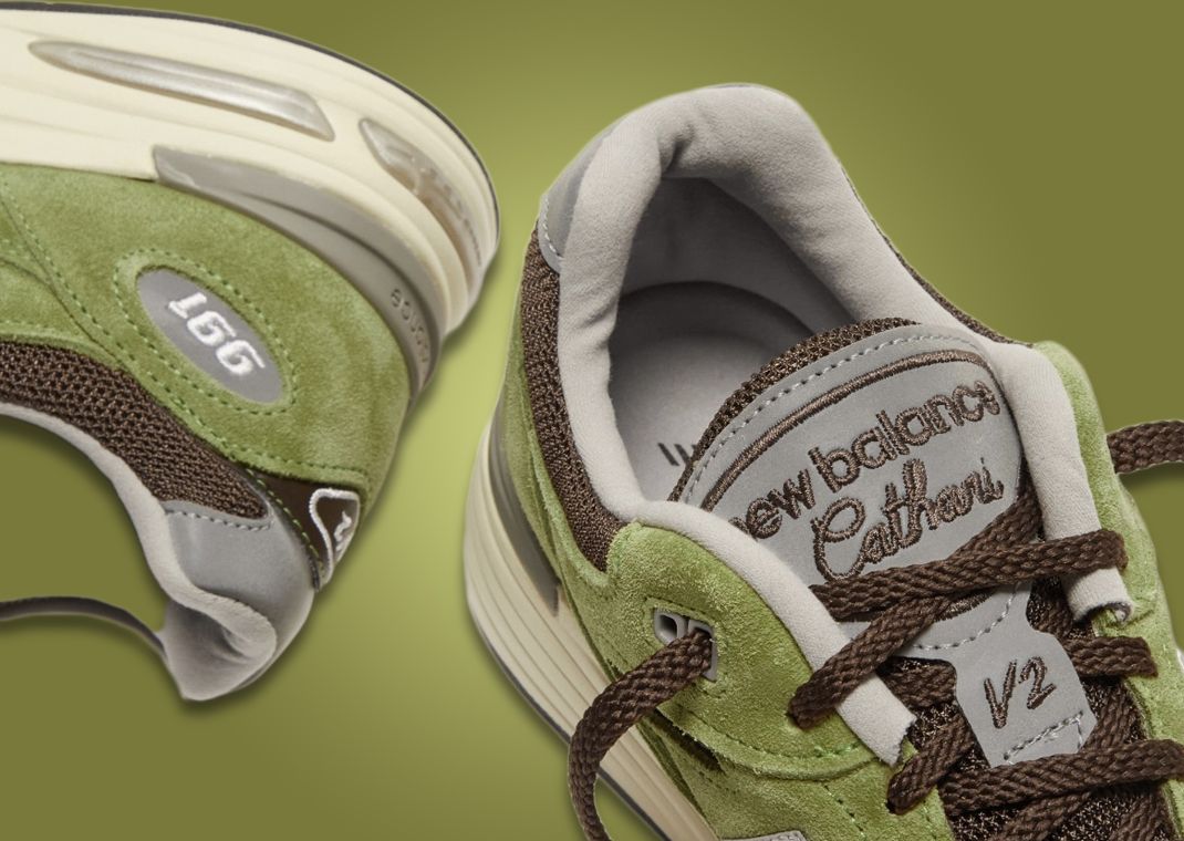 Daniëlle Cathari x New Balance 991v2 Matcha Tongue Tag