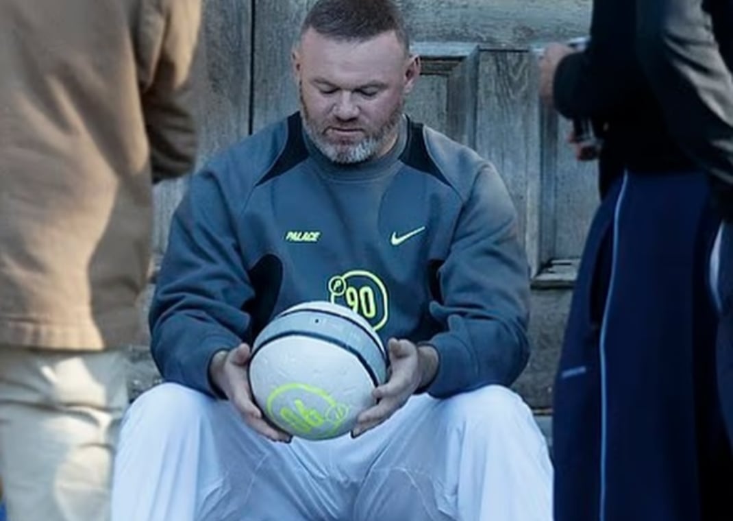 Wayne Rooney for Palace x Nike