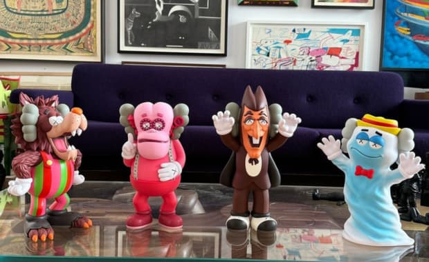 KAWS x General Mills Monsters Figurines At KAWS Workshop