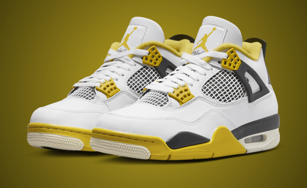 The Women's Air Jordan 4 Retro White Vivid Sulfur Releases April 2024