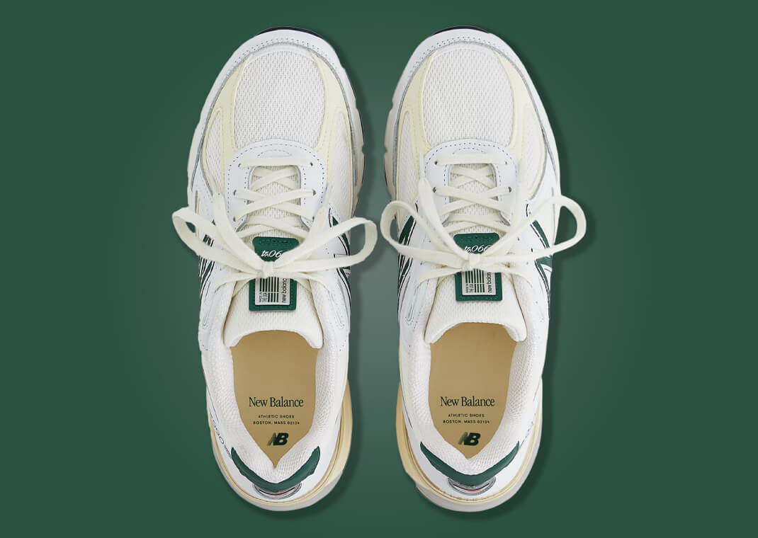 靴 New Balance 990V4 \"White/Green\" The New Balance 990v4 Made in USA White Green Releases