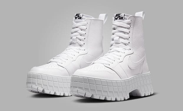 Air Jordan 1 Brooklyn Triple White (W)