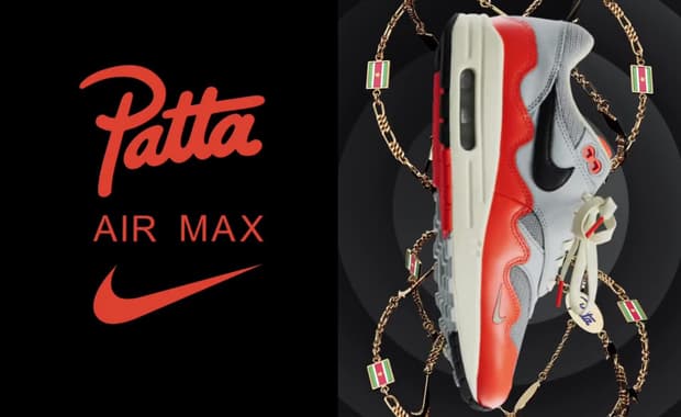 Patta x Nike Air Max 1 Waves Hyper Crimson