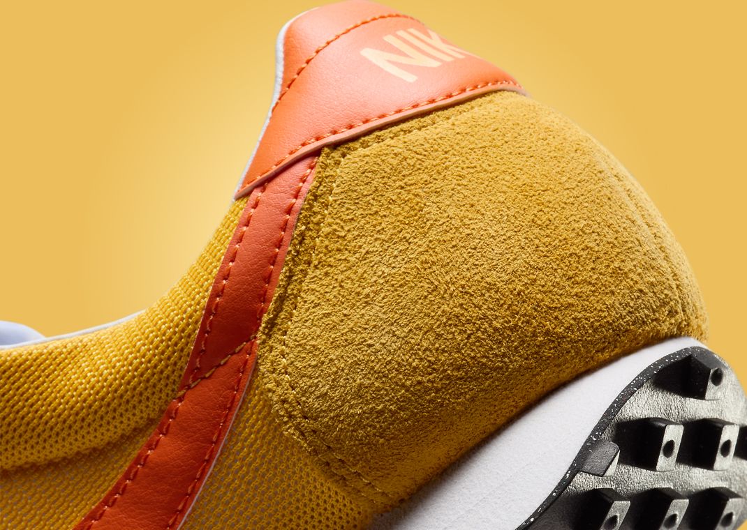 Nike LD-1000 University Gold Safety Orange Heel Detail