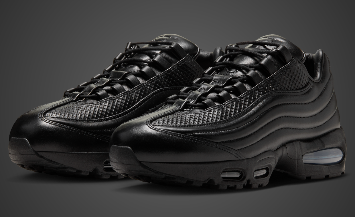Take a Closer Look at the Luxurious Triple Black One Block Down x Nike Air Max 95 