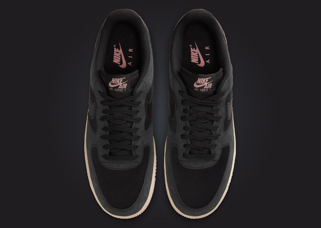 Nike Air Force 1 Low LX Black Red Stardust Top