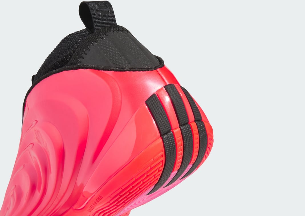 adidas Harden Vol. 10 Pure Ruby heel